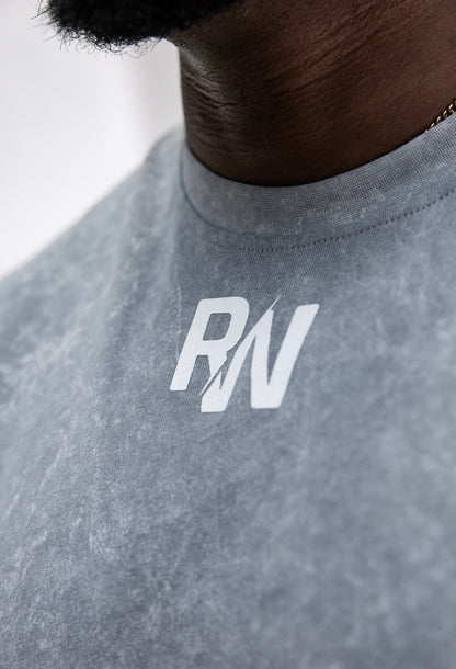 Marble Grey ‘Ferocious’ Oversized Cut Off