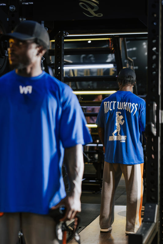 Blue 'Bodybuilding Clique' Tee
